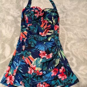 Tropical Floral One Piece Swimsuit